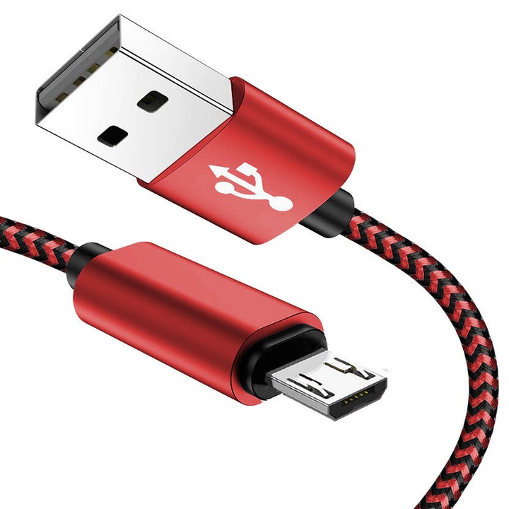 USB kábel telefonhoz | Quick Charge 3.0, C-05-MICRO-RED