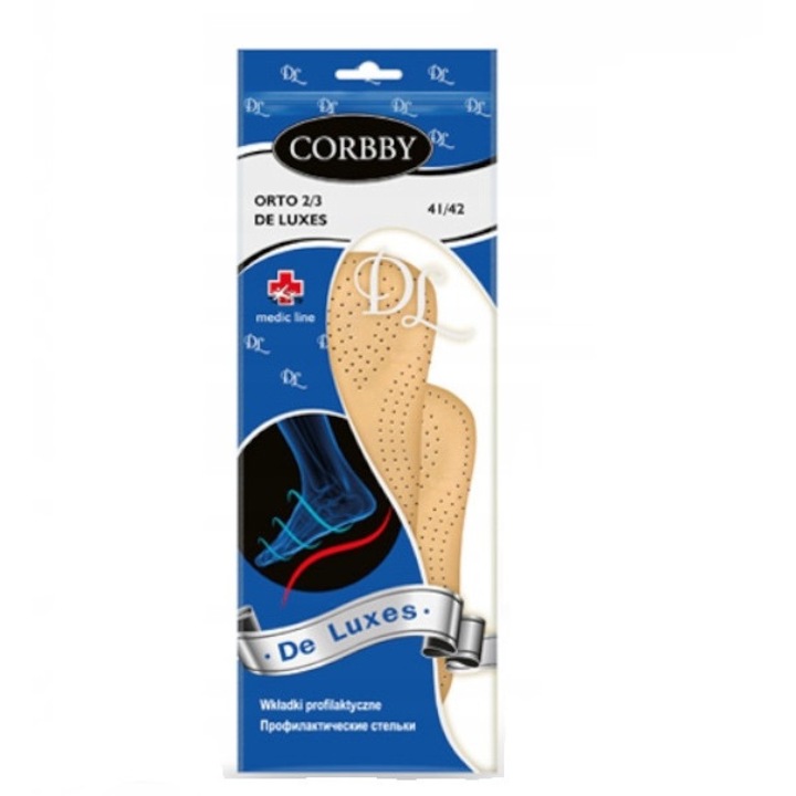 Insertii pentru pantofi, Corbby, Piele naturala, Bej, 39-40
