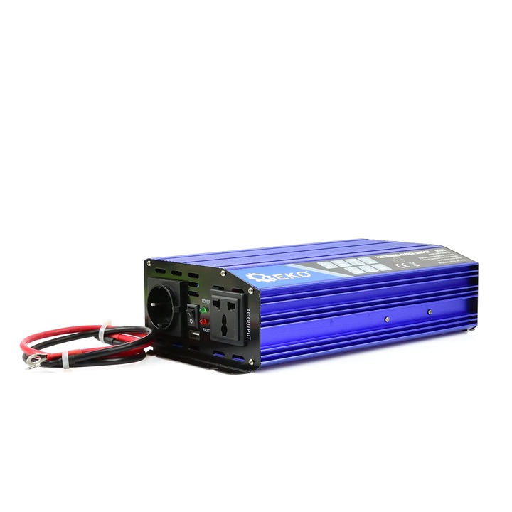 Feszültségváltó, 24 V / 230 V, 1000 / 2000 W, Geko G17015