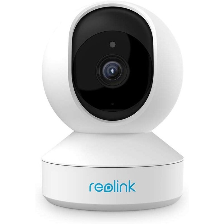Охранителна камера с WIFI, Reolink E1 Pro-V2, Изкуствен интелект, 4MP резолюция, Pan/Tilt, Ъгъл на видимост 355 градуса хоризонтално, 50 градуса вертикално, предупреждение за откриване на движение чрез уведомяване