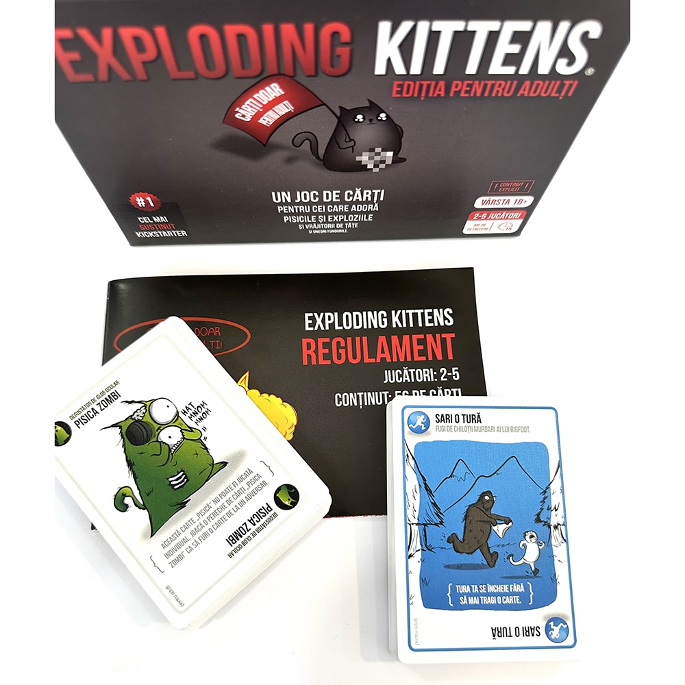Exploding Kittens játék felnőtteknek - eMAG.hu