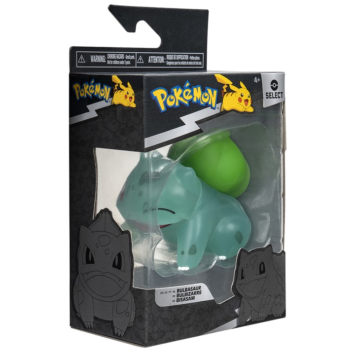 Фигурка Pokémon Select Translucent - Bulbasaur, 7,5 см
