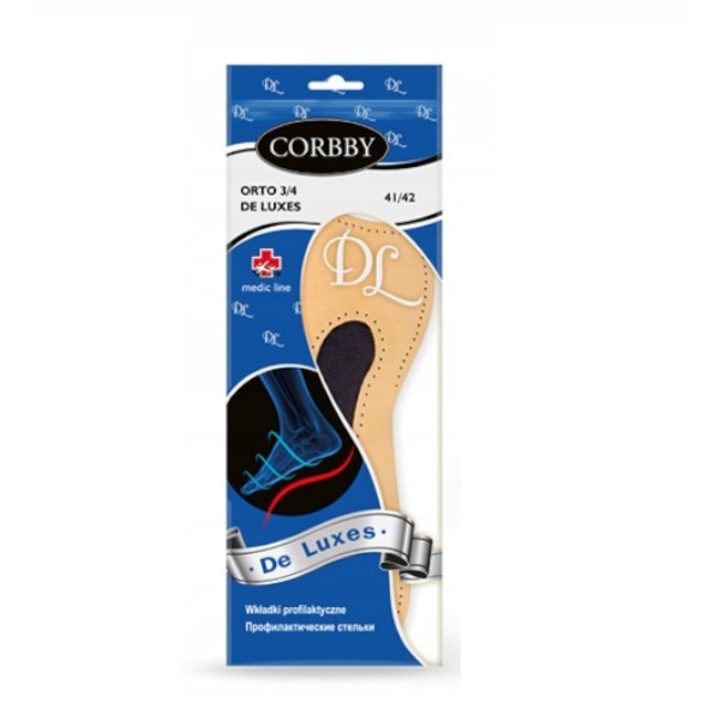 Insertii pentru pantofi, Corbby, Piele/Latex, Bej, 35-36