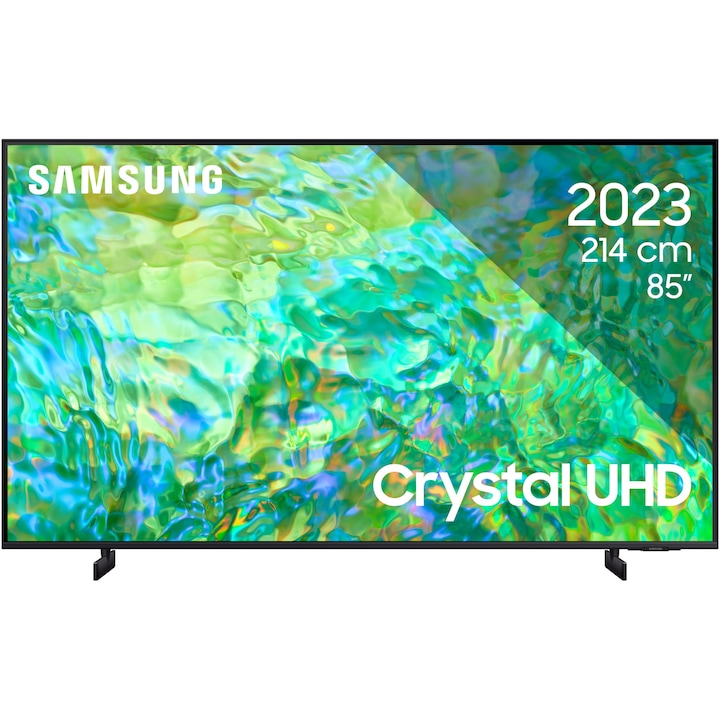 Телевизор SAMSUNG LED 85CU8072, 85" (214 см), Smart, 4K Ultra HD, 100 Hz, Клас G (Модел 2023)