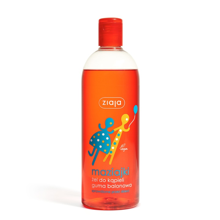 Spumant de baie pentru copii, Ziaja, Cu parfum de guma de mestecat, 3+, 500ml