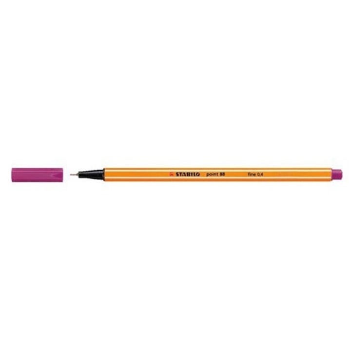 Tűfilc, 0,4 mm, STABILO Point 88, sötétlila