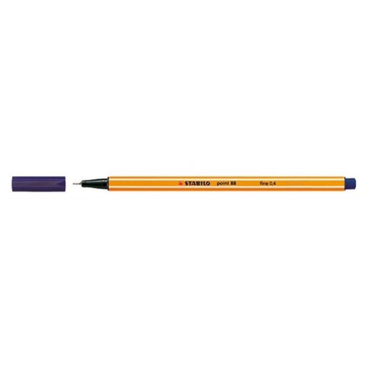 Tűfilc, 0,4 mm, STABILO Point 88, éjkék