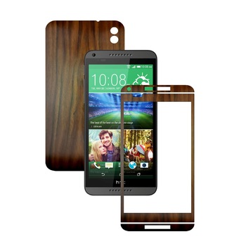 Folie de protectie Carbon Skinz, Husa de tip Skin Adeziv pentru Carcasa, Lemn Nuc Inchis dedicata HTC Desire 816 Folie de protectie Carbon Skinz, Husa de tip Skin Adeziv pentru Carcasa, Lemn Nuc Inchis dedicata HTC Desire 816