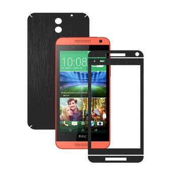 Folie de protectie Carbon Skinz, Husa de tip Skin Adeziv pentru Carcasa, Brushed Negru dedicata HTC Desire 610 Folie de protectie Carbon Skinz, Husa de tip Skin Adeziv pentru Carcasa, Brushed Negru dedicata HTC Desire 610