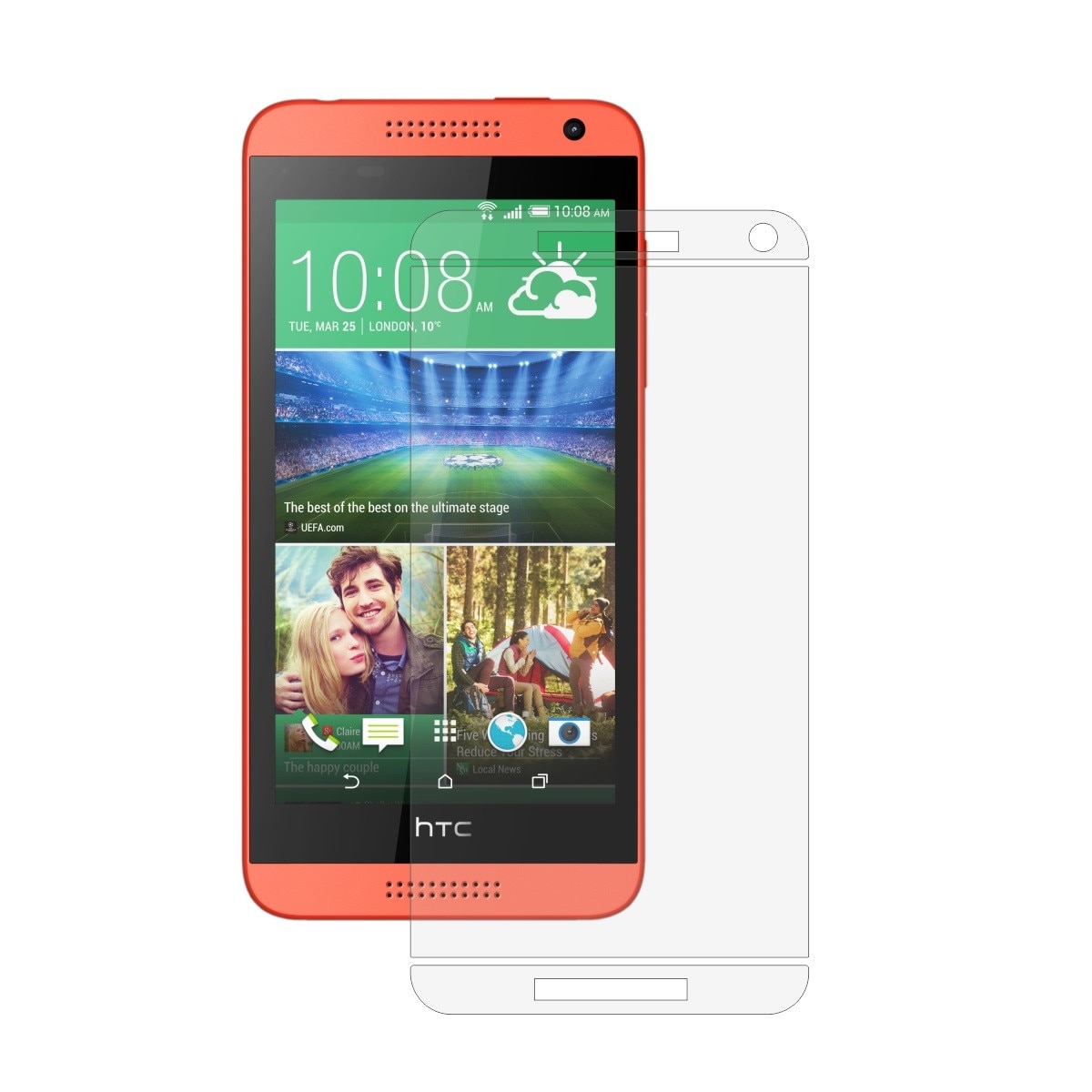 Folie Protectie Ecran, Acoperire Totala, Adeziva si Foarte Flexibila, Invisible Skinz Ultra-Clear AutoRegeneranta pentru HTC Desire 610