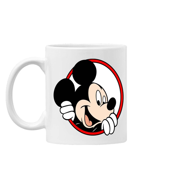 Cana de cafea/ceai Mug Tralala Mickey & Minnie Set For Couples, Alb, 330 ml