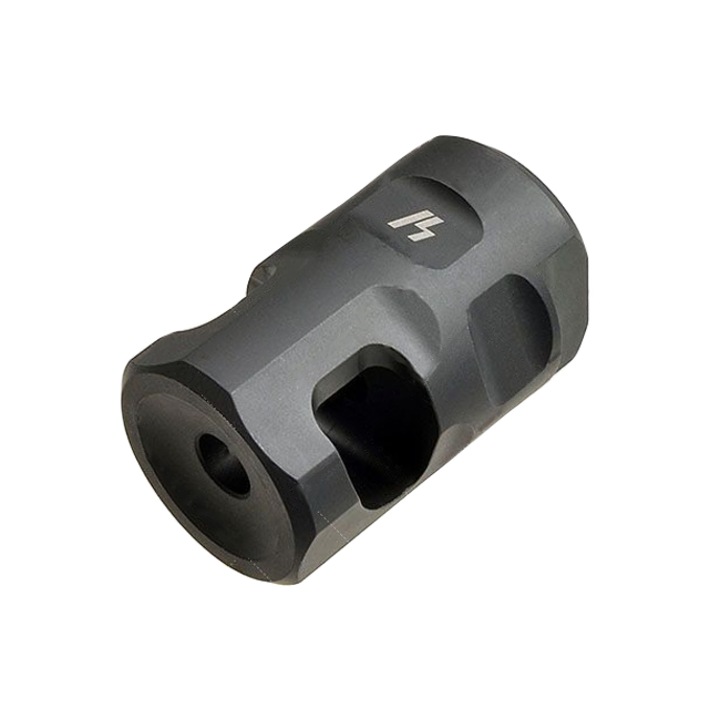 Compensator pentru arme, Strike Industries, Otel, Calibru .223 Remington, 5.56mm, Negru