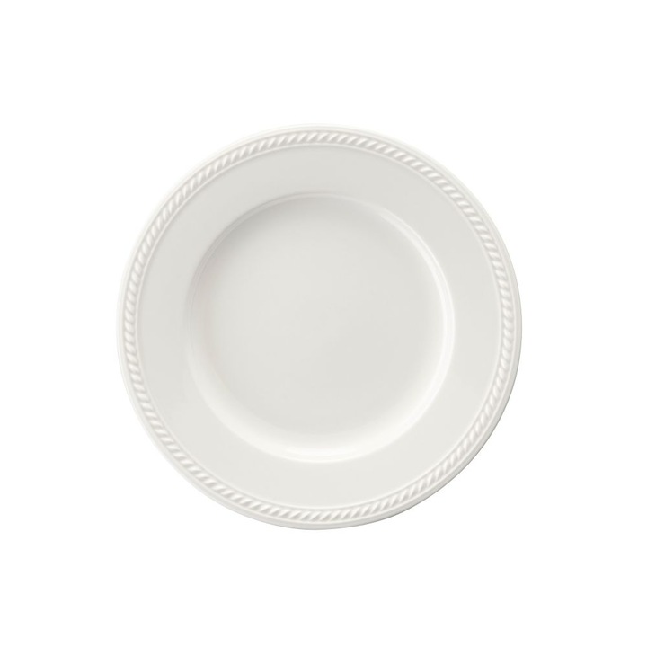 Farfurie pentru desert, Villa Italia, Ceramica, 17cm, Alb