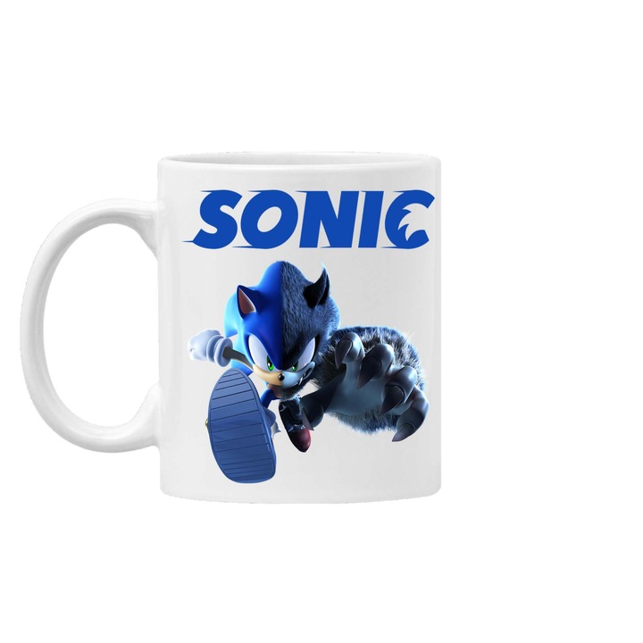 Cana de cafea/ceai Mug Tralala Sonic 5, Alb, 330 ml