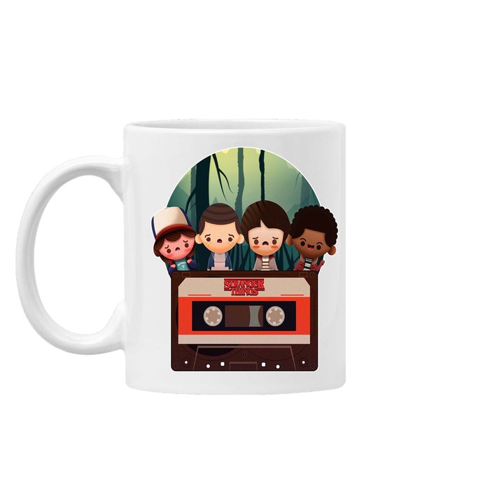 Cana de cafea/ceai Mug Tralala Stranger Things 4, Alb, 330 ml