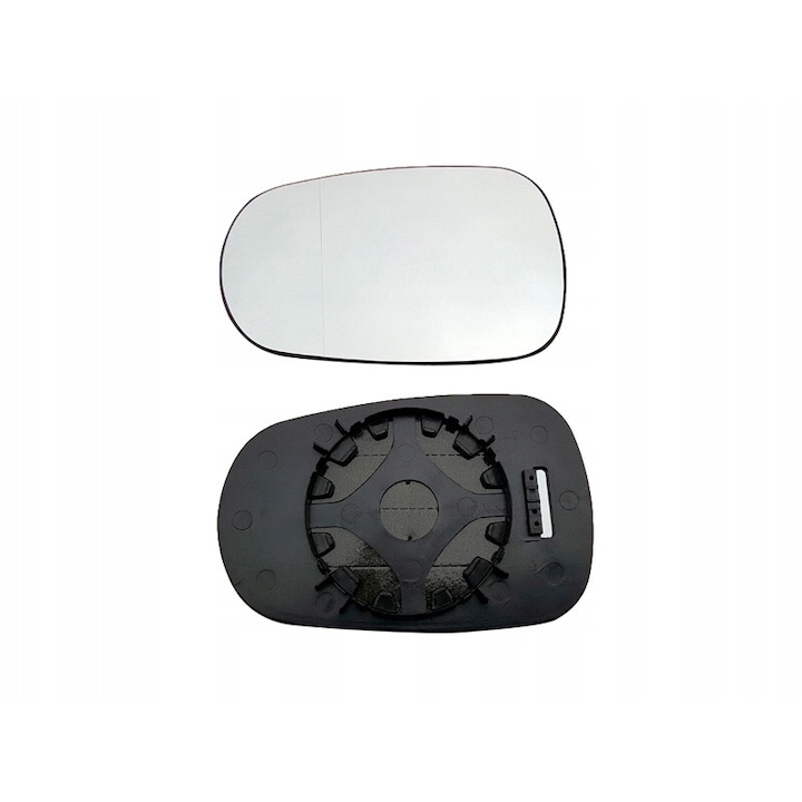 Sticla oglinda, Stanga, Am Renault Megane I, Clio I, Clio II, Thalia, Argintiu/Negru