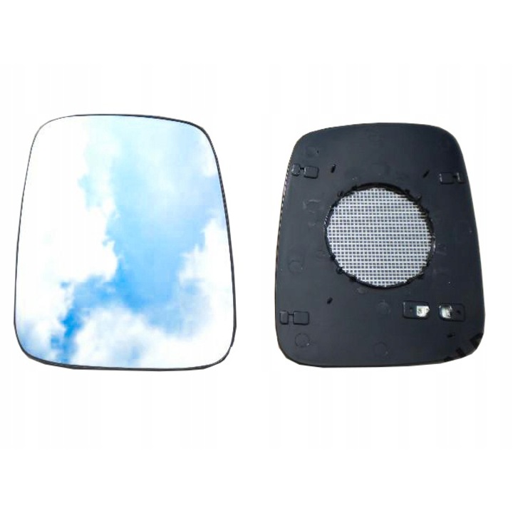 Sticla Oglinda Laterala Dreapta, Pentru Vw T4 1990-2003, Incalzita, Control Electric, Sticla Plat, Plastic De Montaj, Negru