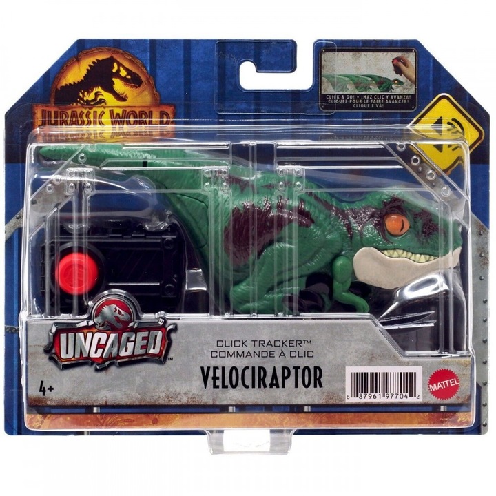 Jurassic World távirányítós velociraptor dinoszaurusz figura – 17 cm