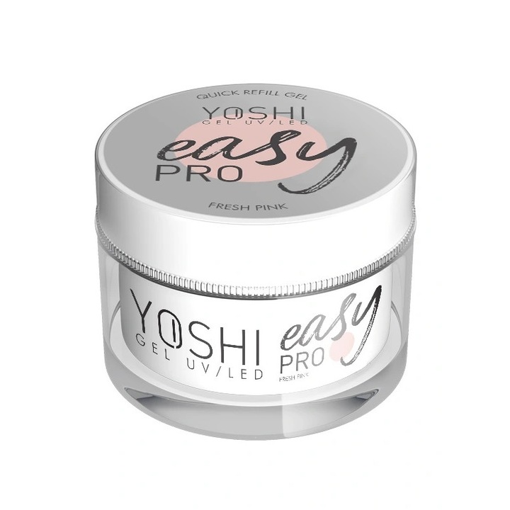 UV zselé építéshez, Yoshi, Fresh Pink árnyalat, 50ml