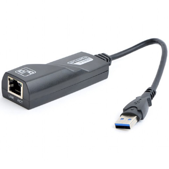 Adaptor USB-C Gigabit Sandberg, aluminiu, argintiu, 1xLAN, 1xUSB-C