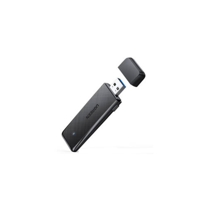 Адаптер за мрежова карта Ugreen, 50340, Безжичен, 2.4/5 GHz, USB 3.0, 1300 Mbps