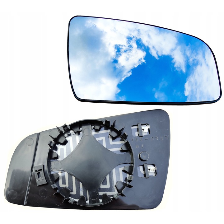 Geam oglinda, pentru Zafira B 2005-2008, Dreapta, Incalzit, Claritate HD, Rezistent inghet, Montaj facil, Siguranta drum