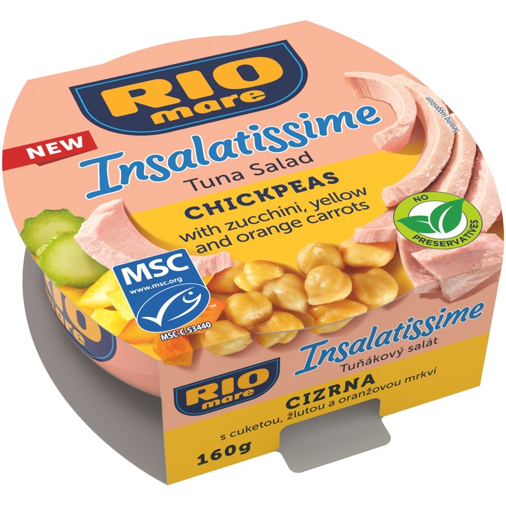 Salata Rio Mare Cu Naut, Dovlecel Si Morcov, 160g