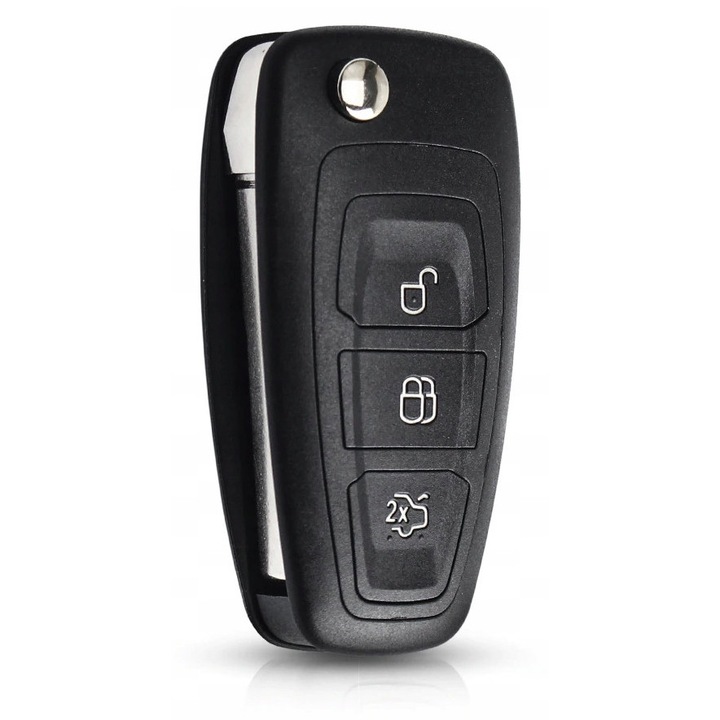 Carcasa cheie, Compatibila cu Ford B-MAX C-MAX Fiesta Focus Galaxy Grand C-MAX Kuga Mondeo S-MAX, Negru