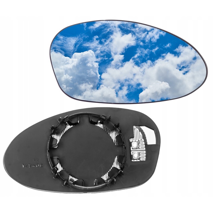 Sticla oglinda Dreapta Am BMW E90 2004-2010, E91 2004-2010, Argintiu