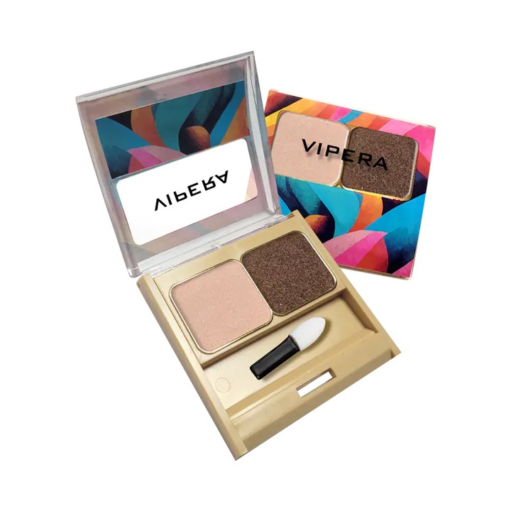Fard de pleoape dublu compact ARABESKA Vipera, 09 makali, 6.4 g