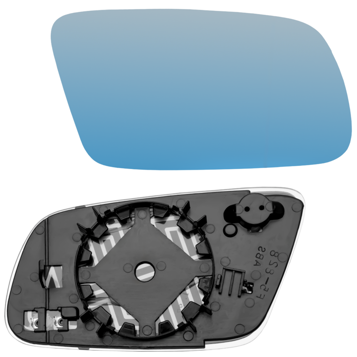 Oglinda Laterala, Audi, A3 8L, Albastru, Incalzita, Convexa, Noua, De Inalta Calitate, Piesa De Schimb Omologata, Albastru