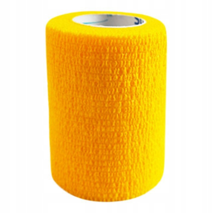 Bandaj coeziv elastic 7,5 cm x 4,5 m Stokban Galben, suport articulatii, compresie, recuperare medicala, sportivi, fixare sigura, protectie muschi, confort, performanta fizica