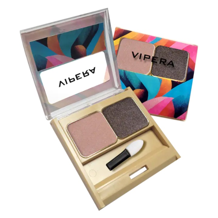 Fard de pleoape dublu compact ARABESKA Vipera, 03 half-lit, 6.4 g