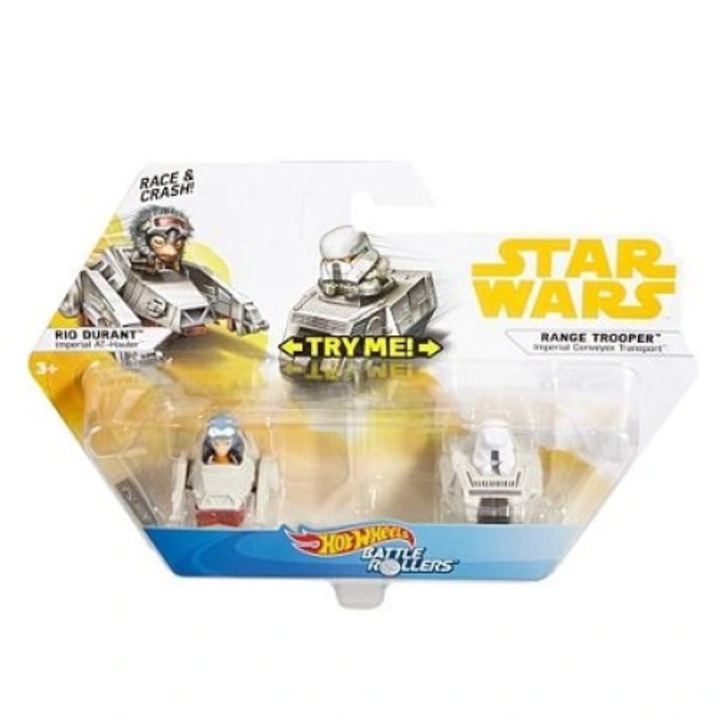 Set figurine HOT WHEELS Star Wars Roller Rio Trooper, Mattel, 3 ani +, Multicolor