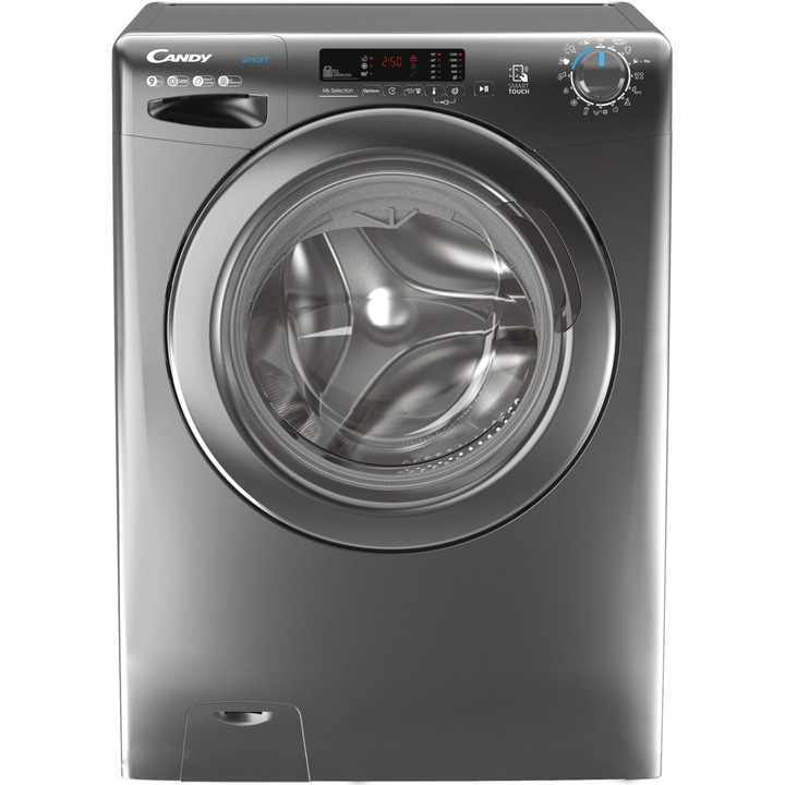 Candy CS 1292DWRR4/1-S elöltöltős mosógép, B energiaosztály, 9 kg kapacitás, 1200 ford./perc, 16 program, ezüst