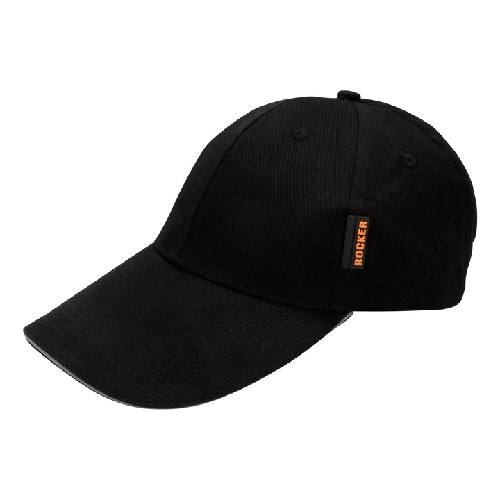 Sapca, Rocker, Bumbac, Negru, Marime universala