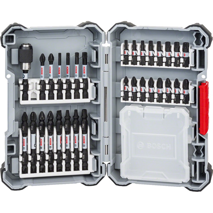Комплект 31 отвертки, Bosch, метални, черни