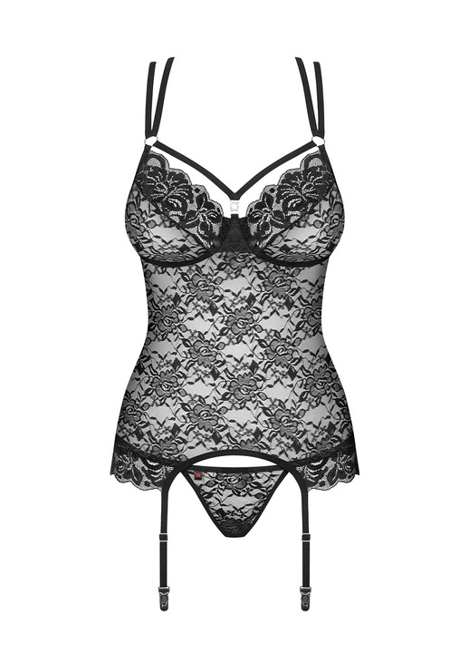 Női fehérnemű, Obsessive, Poliamid, Fekete, S/M