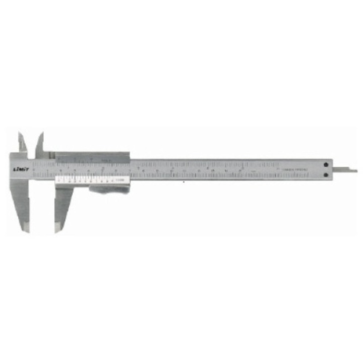 Műhelyvonalzó, Limit, Rozsdamentes acél, 150 mm, Ezüst