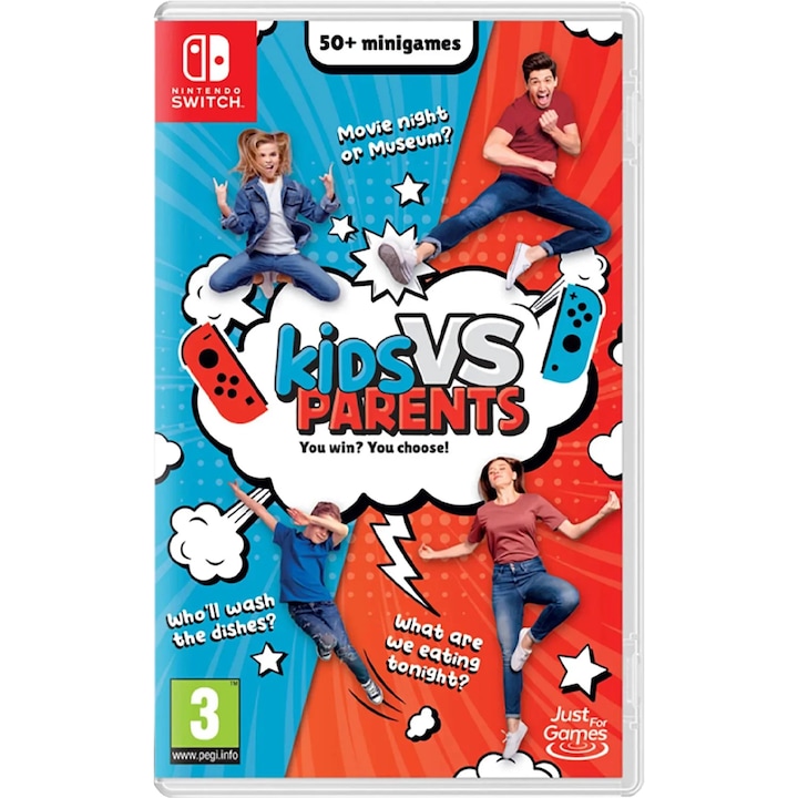 ΠΠ³ΡΠ° JUST FOR GAMES Kids Vs Parents, Π·Π° Nintendo Switch