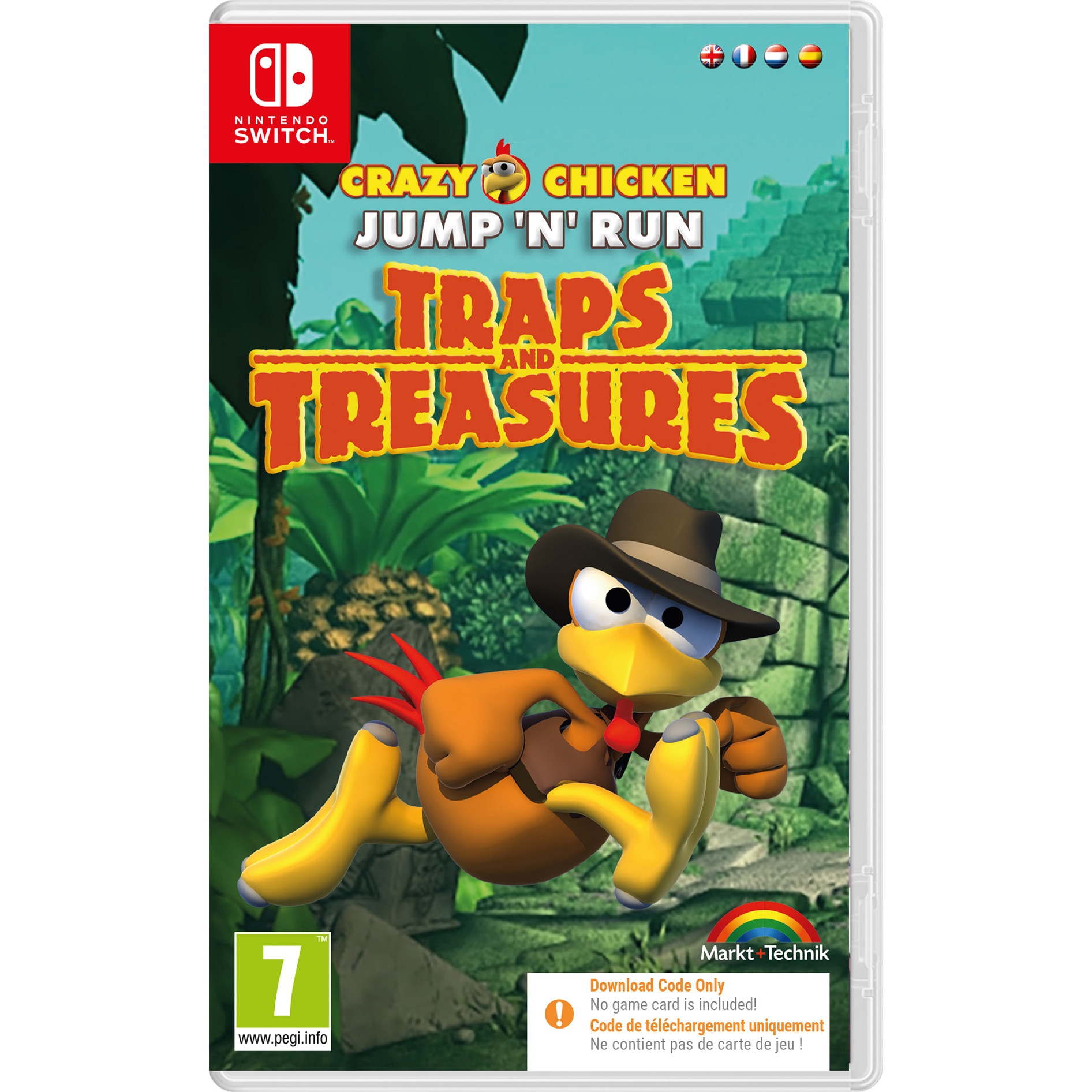 Игра HIGGS GAMES Crazy Chicken Traps And Treasures, Code in a box за  Nintendo Switch - eMAG.bg