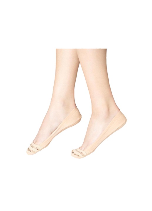 Sosete dama, Marilyn, Bumbac/Poliamida, Bej, One size