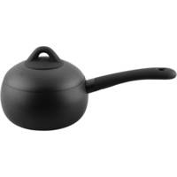 Oala aluminiu cu capac pentru sos Amercook K-black, 16 cm, Inductie