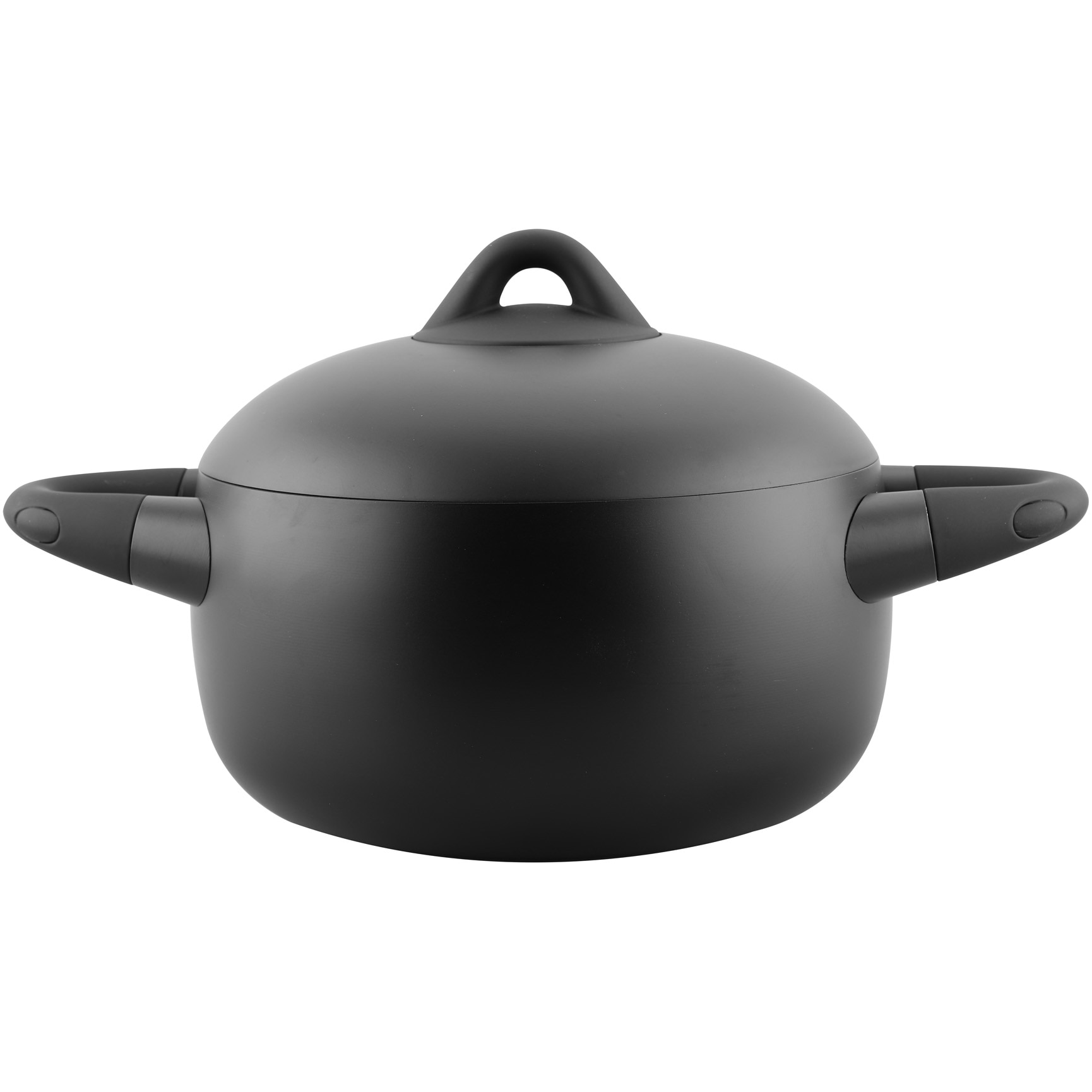 Алуминиева тенджера Amercook K-black, С капак, 22 см, Индукция - eMAG.bg