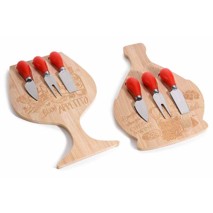 Set 2 platouri servire branzeturi 20x30 cm