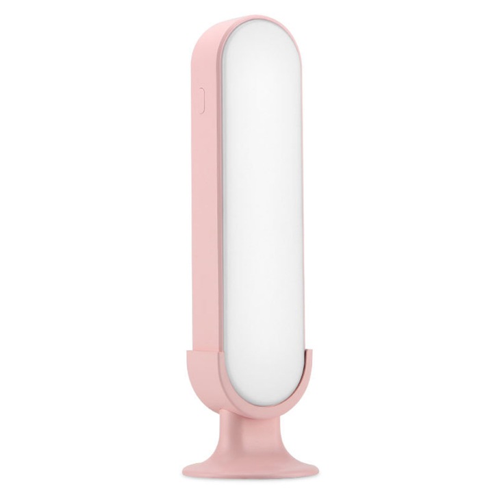 Lampa portabile, LED, RGB, 2000mAh, USB-C, Roz
