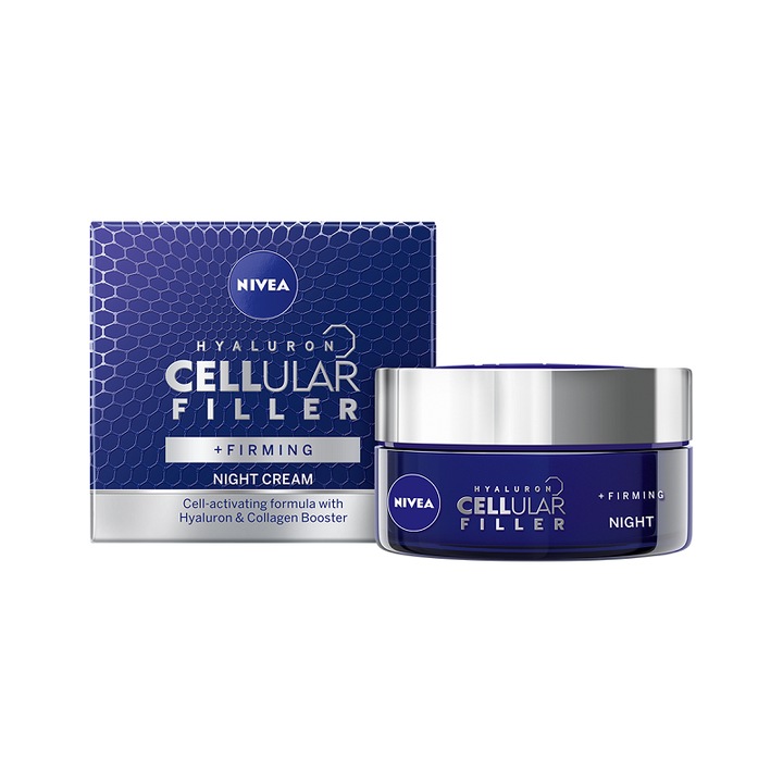 Set 2 x Crema de Noapte Cellular Filler Nivea Visage Care 50ml
