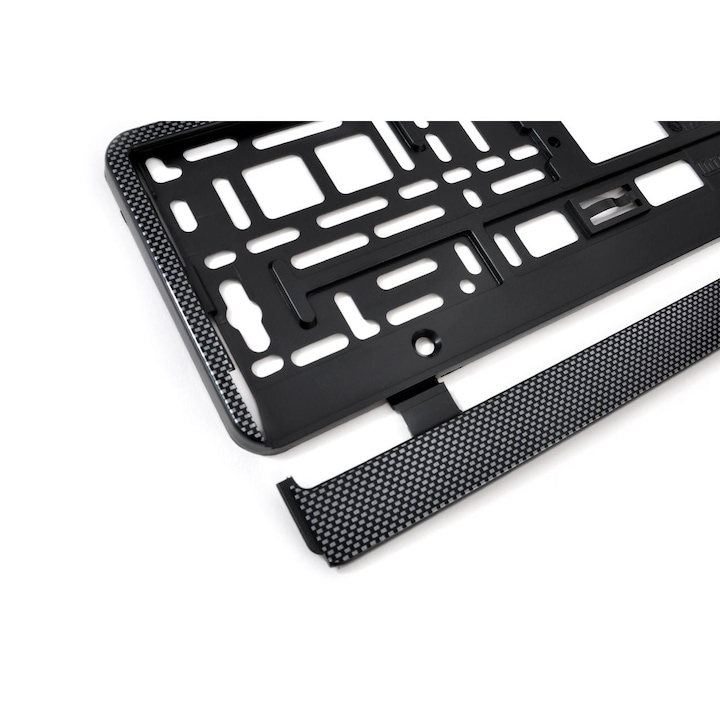 Suport numar inmatriculare pentru autoturisme finisaj carbon