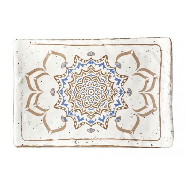 Farfurie dreptunghiulara melamina CULINARO CASABLANCA, 19x13xh2,1cm