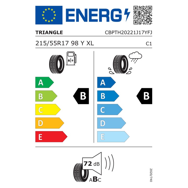 TRIANGLE EffeXSportTH202 XL Nyári gumi, 215/55R17 98Y